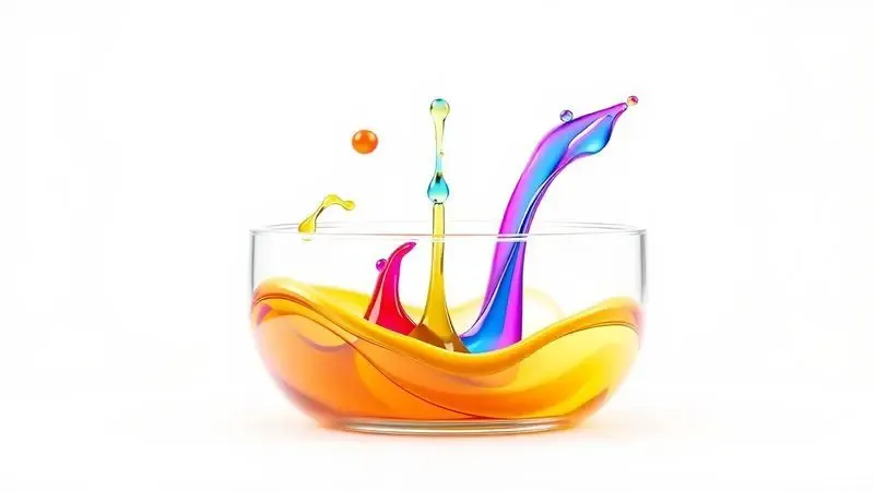 Ilustração conceitual comparando sistemas de tinta líquida em recipientes transparentes para impressoras.