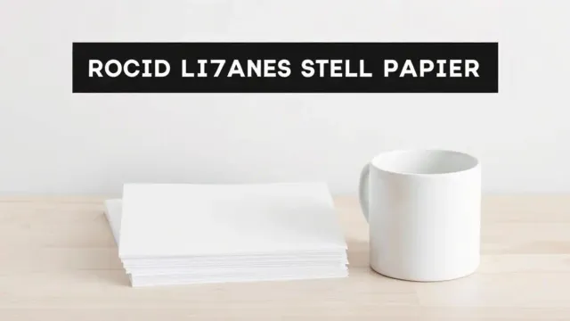 Papel Transfer Laser Rígido: Guia com 6 Tipos e Opções para 2025